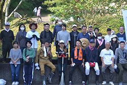 Cleaning of Tamaru Castle ruins#2